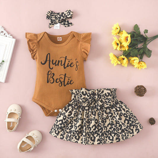 Adorable tenue d'été pour bébé fille - Ensemble 3 pièces