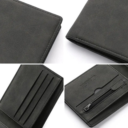 Large-Capacity Folding PU Leather Wallet