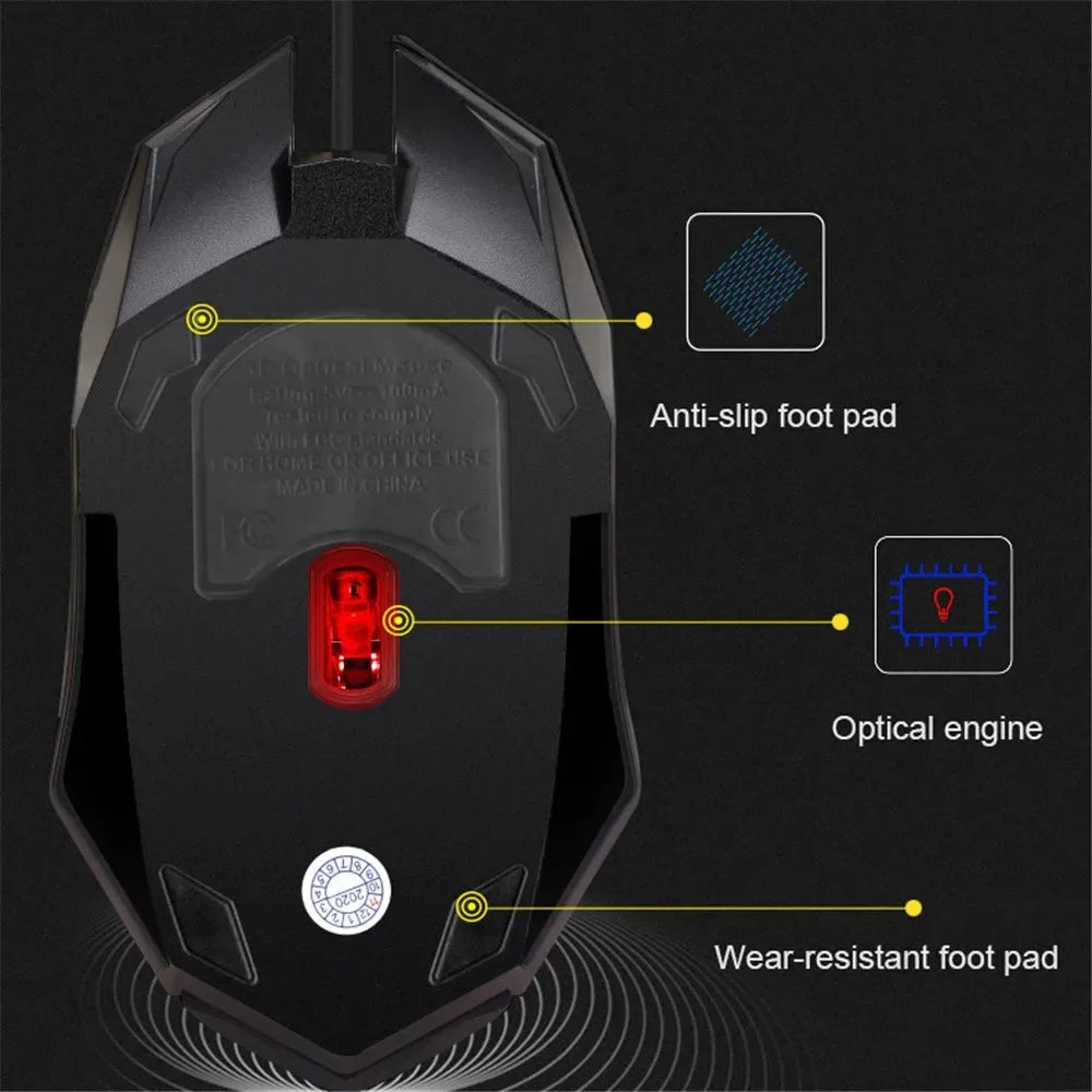 Wireless 2.4G Portable Optical Ergonomic Mice USB Adapter Mouse