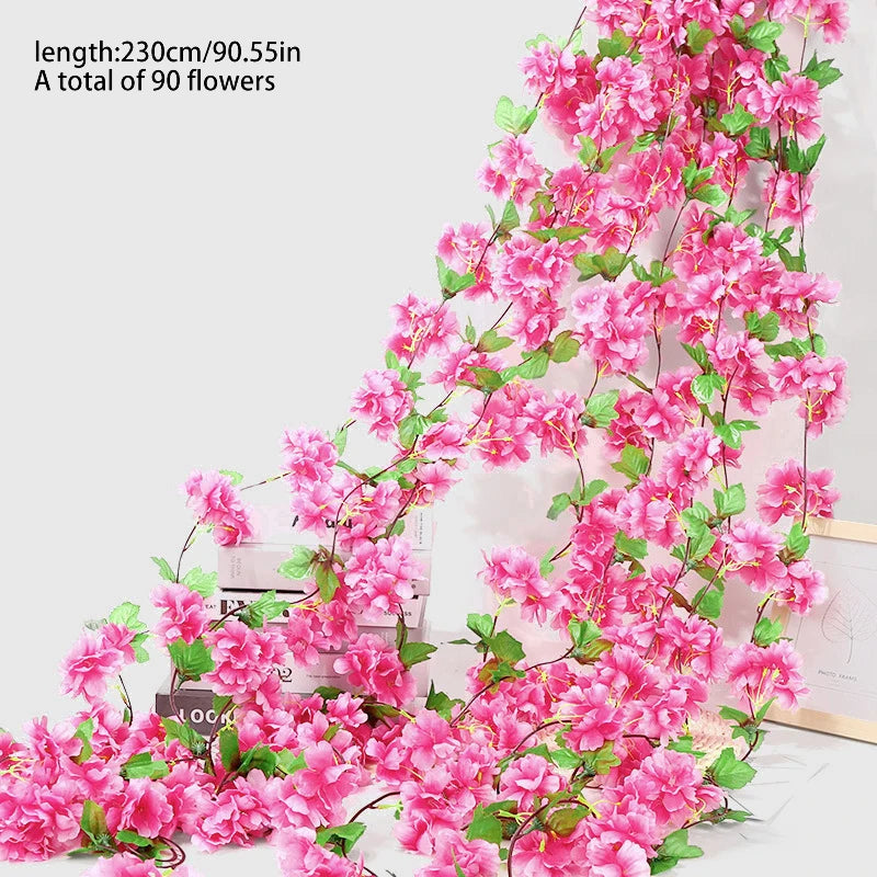 Silk Cherry Blossom Sakura Garland Home & Party Decoration