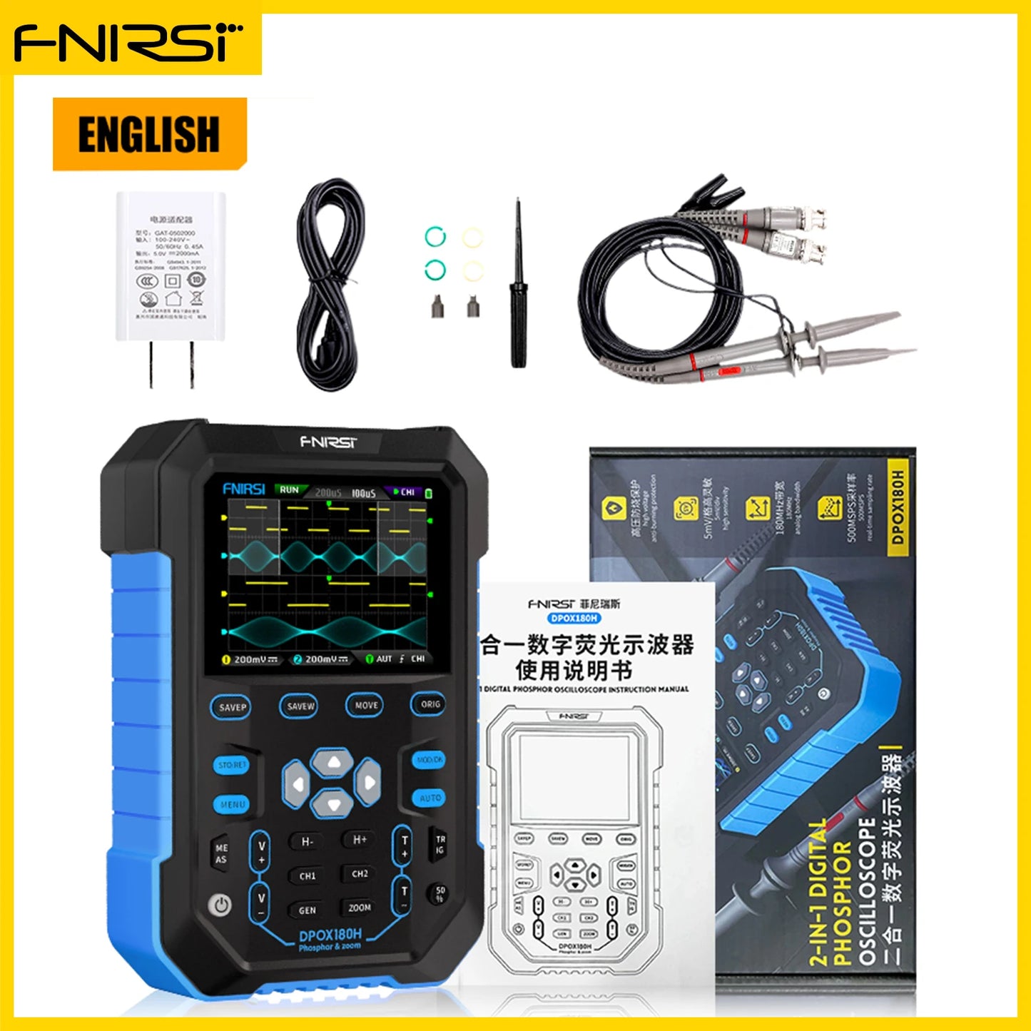 signal generator, function generator, waveform generator, handheld oscilloscope, digital oscilloscope, 4 channel oscilloscope, 8 channel oscilloscope