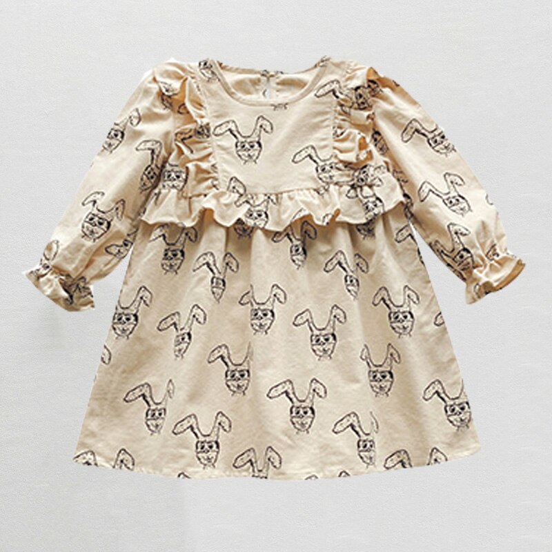 Girls' Printed Short Sleeve Dress