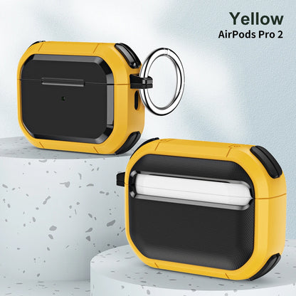 Étui pour AirPods avec verrouillage sécurisé et camouflage gris