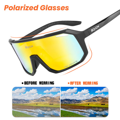 Polarisierte Fahrradsonnenbrille für Herren