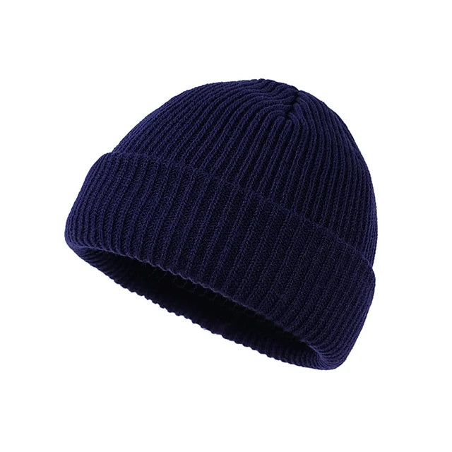 Knitted Wool Beanie - Simple & Trendy Warm Hat