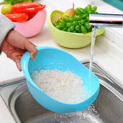 Multi-Function Rice Washing and Strainer Basket