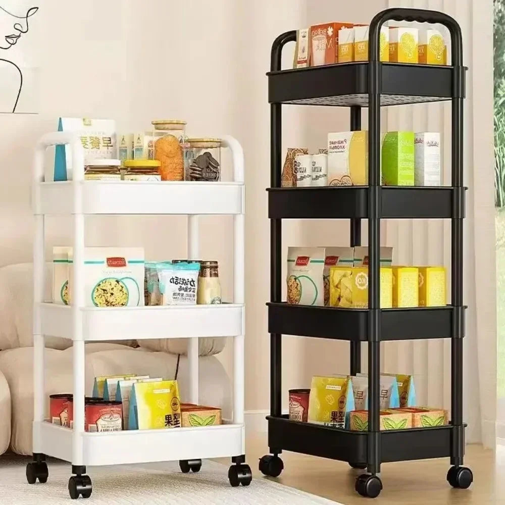 Multi-Layer Kitchen Floor Bedroom Trolley Rack