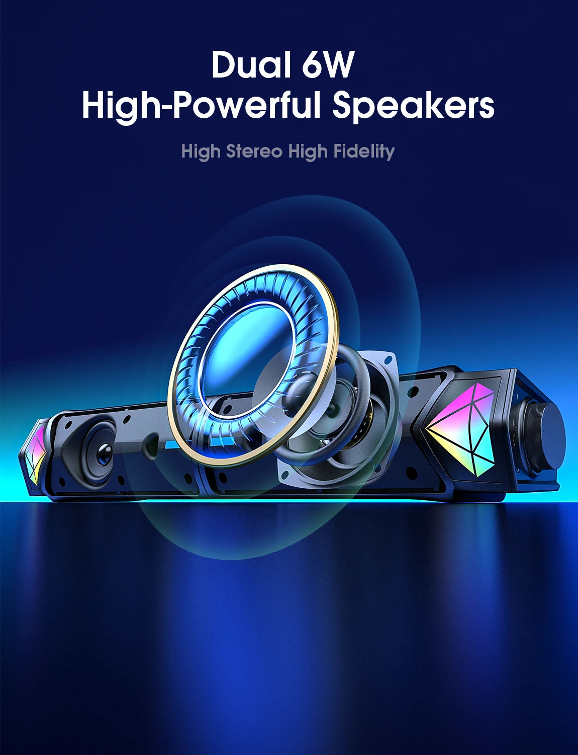 RGB Speaker- Portable Sound & Light