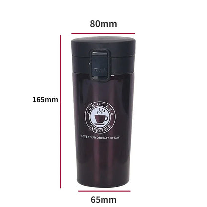 0,5 l doppelwandiger Thermoskaffeebecher aus Edelstahl 304 – auslaufsichere Flasche