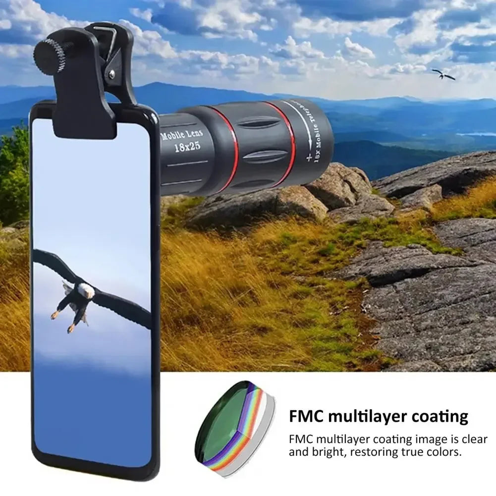 Single Barrel Telephoto Lens External Camera for Mobile Phones - Telescopes & Concert Shooting