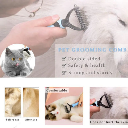 Pet Hair Remover & Grooming Brush