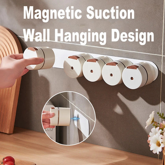 Ensemble de boîtes à épices magnétiques pour le rangement