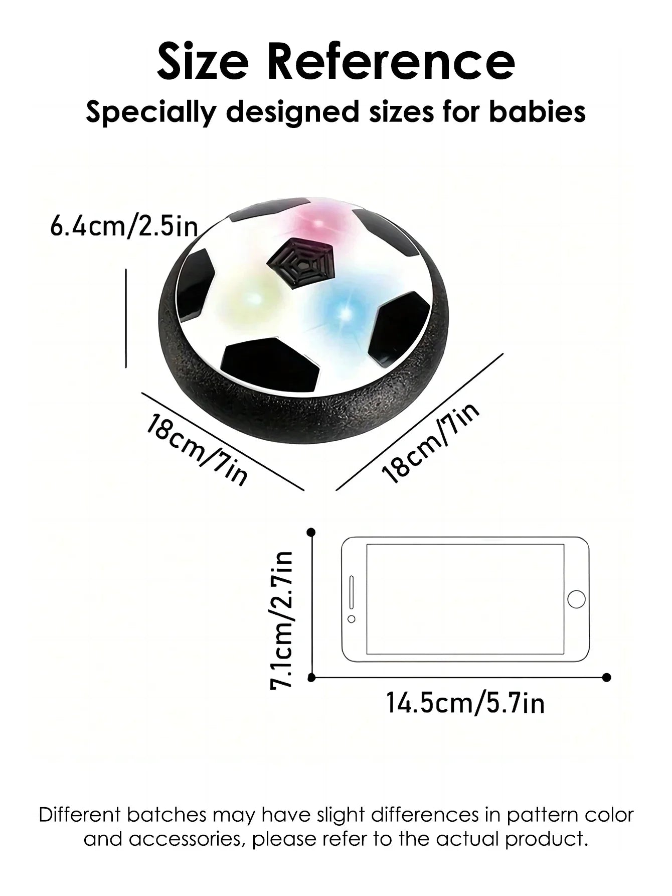 Ballon de soccer aérien rechargeable 