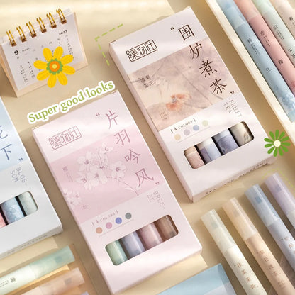 4pcs Coffee-Themed Soft Bread Gel Pens - 0.5mm Black Ink