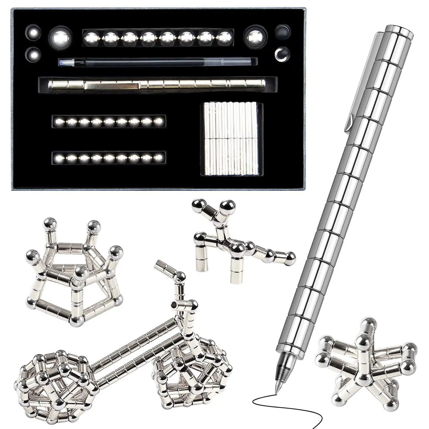 Stylo magnétique multifonction – Cadeau anti-stress 