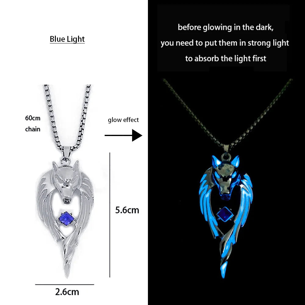 Collier Dragon Lumineux Lumineux - Fluorescence Nocturne 