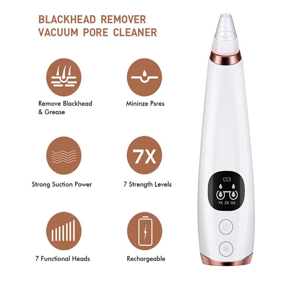Electric Blackhead Remover Vacuum Acne Cleaner - Skin Care Tools