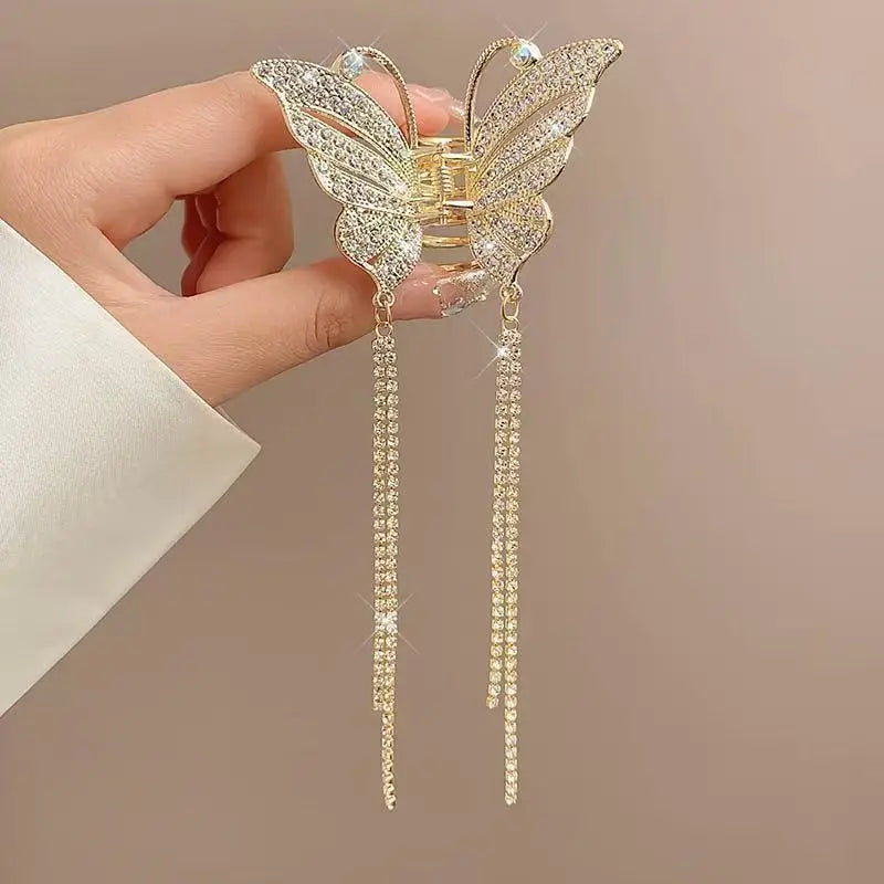 Haarspange mit Perlenquaste