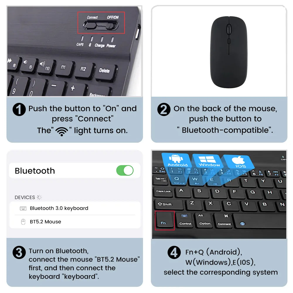 Multilingual Bluetooth Mini Keyboard