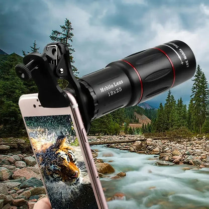 Single Barrel Telephoto Lens External Camera for Mobile Phones - Telescopes & Concert Shooting