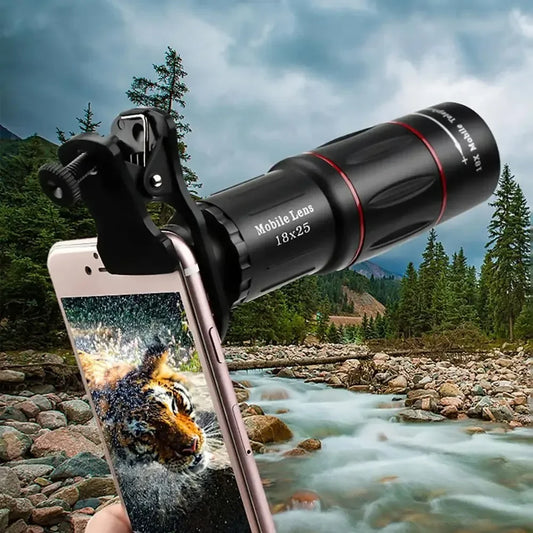 Single Barrel Telephoto Lens External Camera for Mobile Phones - Telescopes & Concert Shooting