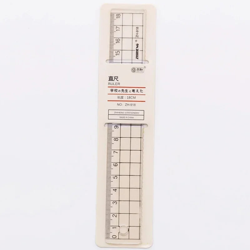 1 Pc Transparent Plastic Ruler