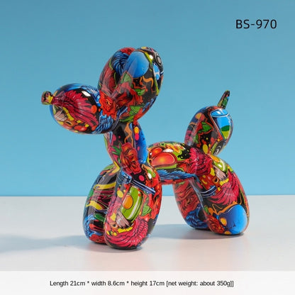 Modern Balloon Dog Sculpture – Desktop Art Decor