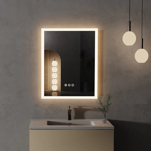 Miroir de salle de bain LED 16x20 pouces