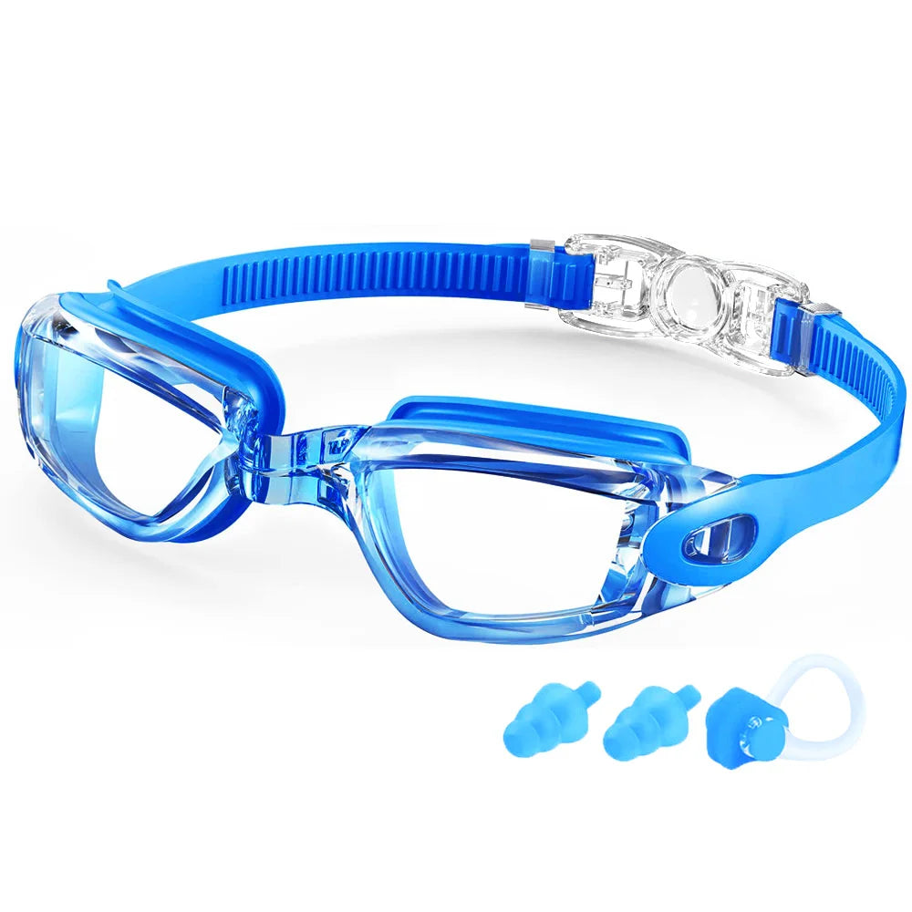 Colorful Electroplated Competition Swim Goggles for Adults