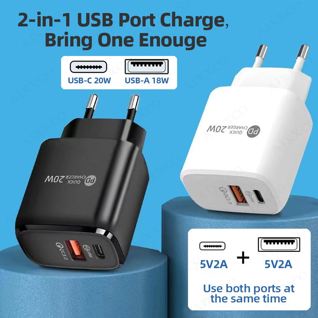 20W USB-C PD Charger for iPhone 12