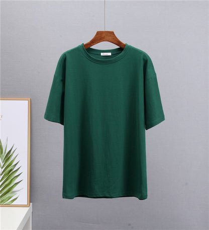 Khaki Oversized Cotton Tee for Women