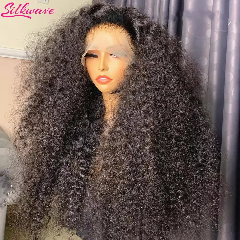 Pre-Plucked Deep Wave Water Curly Lace Front Human Hair Wig