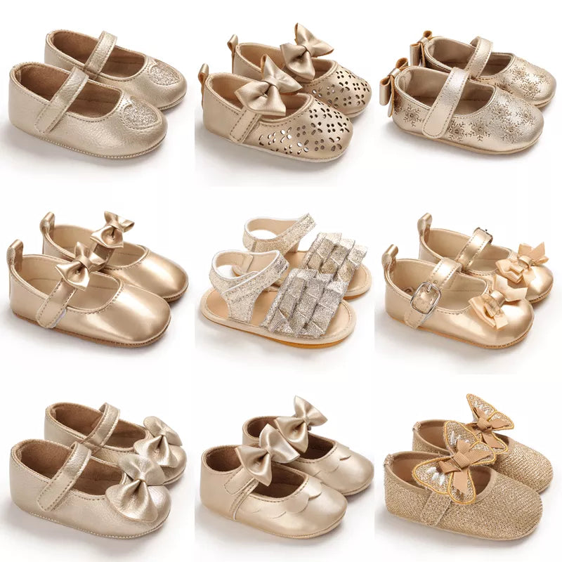 Collection de chaussures de baptême Golden Princess