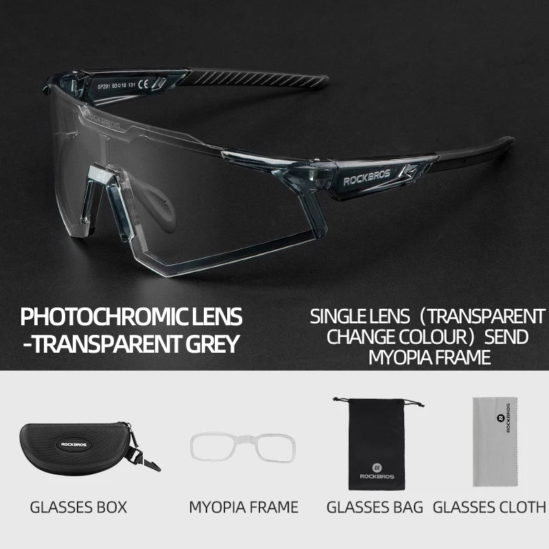 Polarized Photochromic Bike Glasses