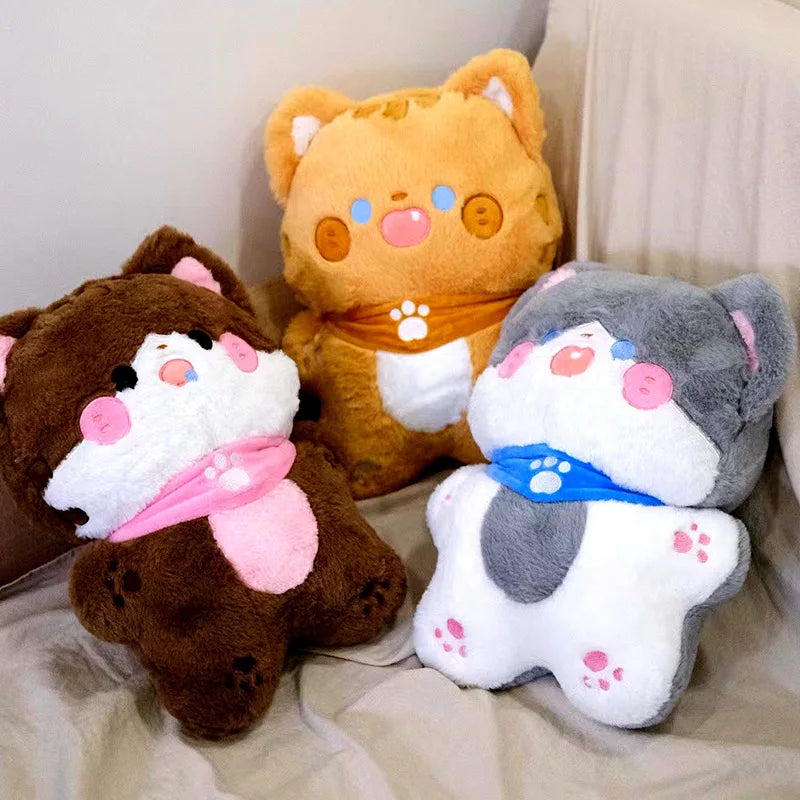 3 Colors Cartoon Cat Plush Toys  for Baby