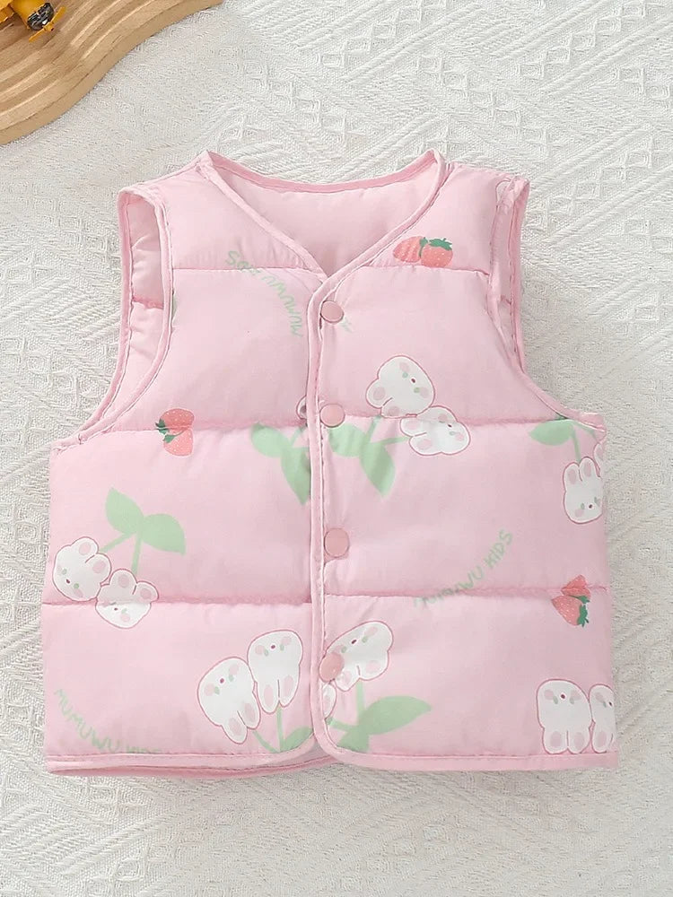 Girl's Charm Vest Tank Top for Winter