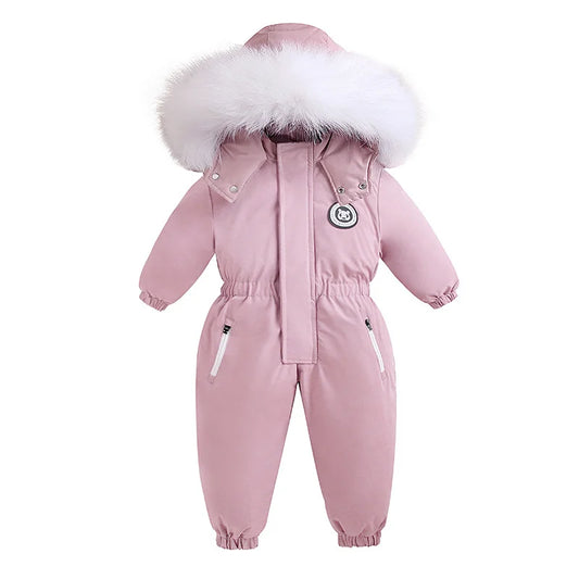 Cozy Winter Baby Snowsuits Set