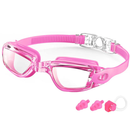Colorful Electroplated Competition Swim Goggles for Adults