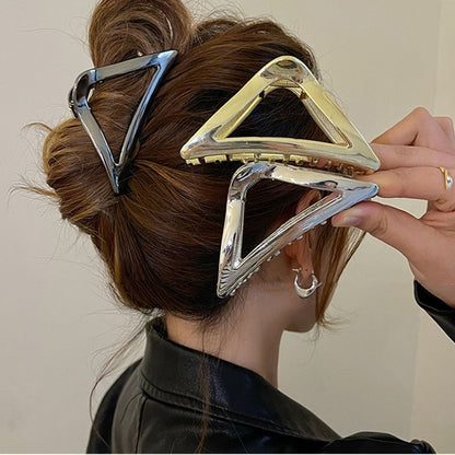 Schicke geometrische Haarspange aus Metall