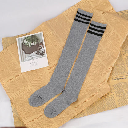 Bowknot Thigh-High Opaque Stretchy Long Stockings