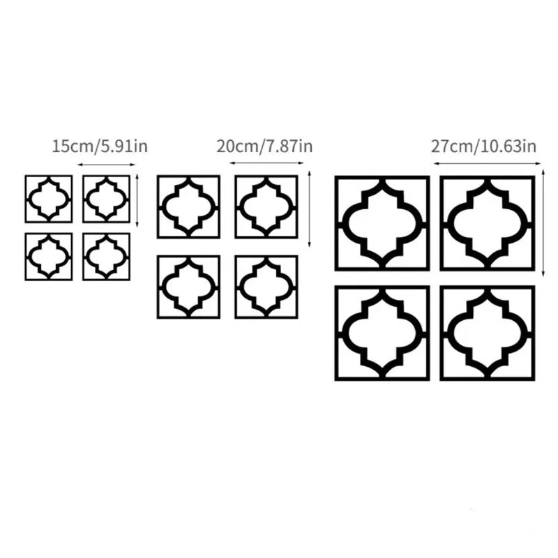 Autocollants muraux miroir 3D DIY pour une décoration d'intérieur élégante.