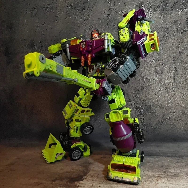 Figurine articulée 6 en 1 NBK 42 cm Devastator KO Robot Car Combiner