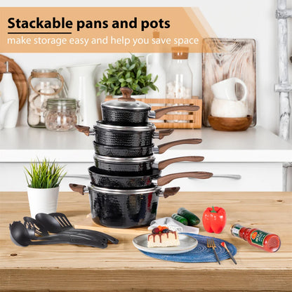 15-Piece Cookware Set Pots and Pans