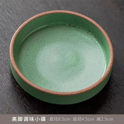 Service de table rond 12 pièces en grès