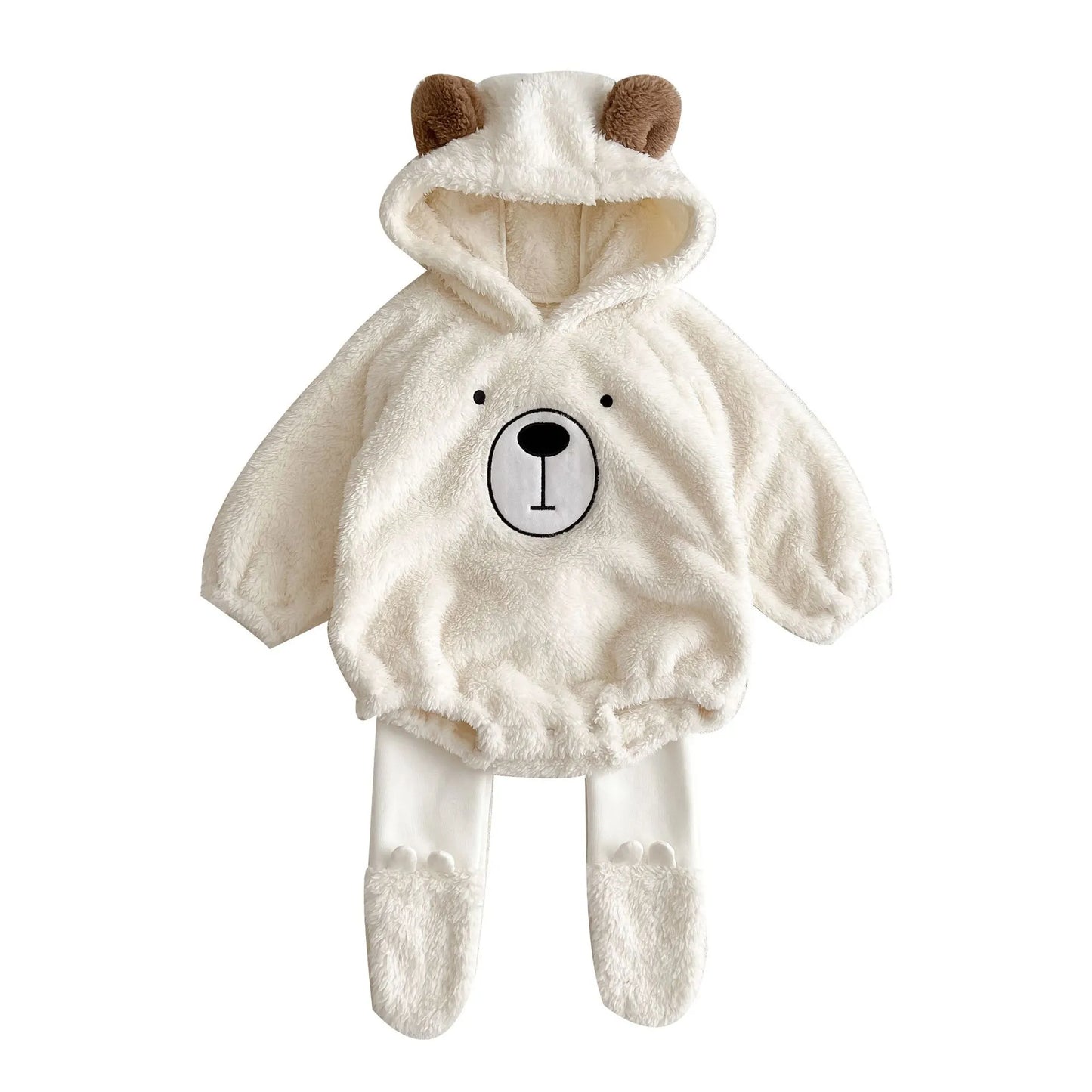 Barboteuse ours en peluche pour nouveau-né