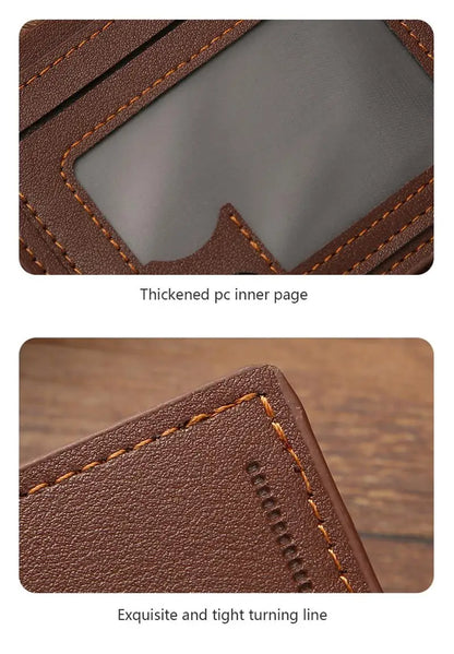 Vintage PU Leather Minimalist Wallet