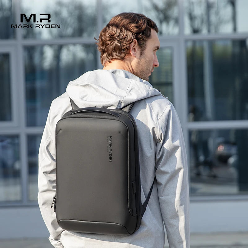 Minimalist Hard Shell Laptop Backpack for Men