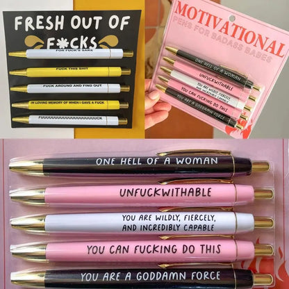 Push-Style Motivationsstift „Badass“ mit Signatur