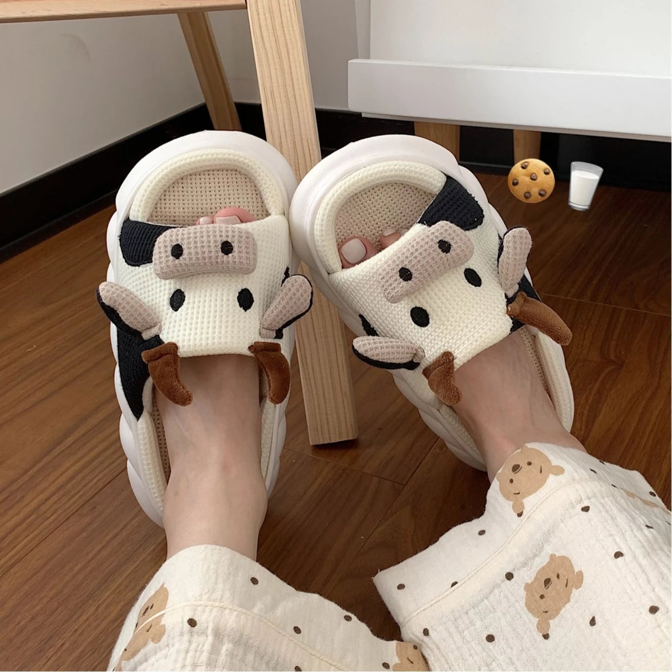 Cute Home Slippers for Women Breathable
