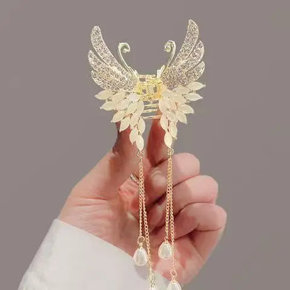 Haarspange mit Perlenquaste